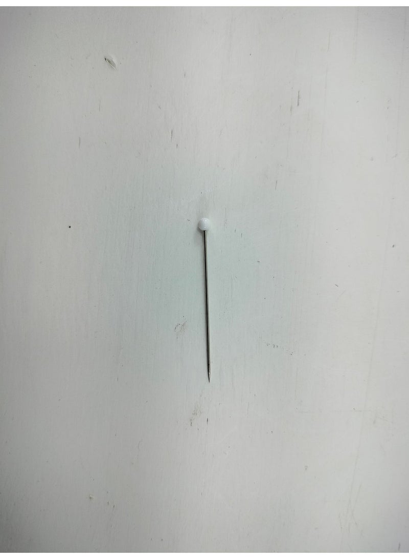 مجموعة دبابيس بروش من اللؤلؤ للعرائس، رأس بيضاوي، ساتان أبيض - Image 3